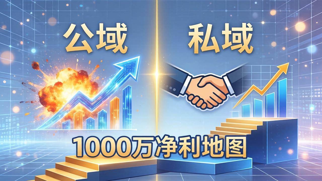 (4.27)公域玩命出爆款，私域悄悄做成交：这套AI内训课，2026给你打通1000万净利的地图